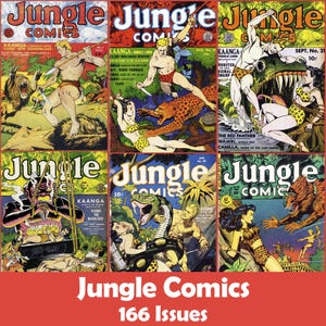 Jungle Comics Collection, 166 Issues CBR - Digital Download