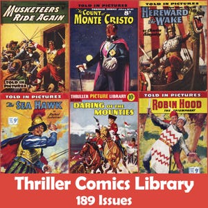 Thriller Picture Library, UK Comics Collection, 189 Issues CBR - Digital Download