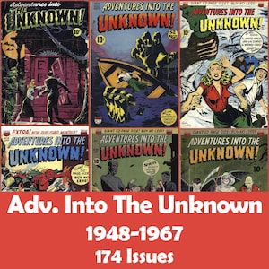 Adventures Into The Unknown Comics Collection, 174 Issues CBR - Digital Download