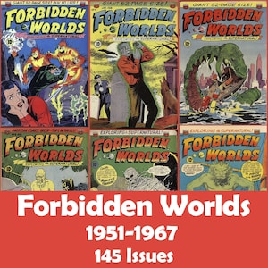 Forbidden Worlds Comics Collection, 145 Issues CBR - Digital Download