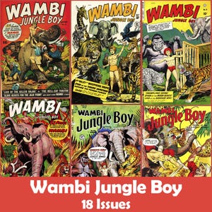 Wambi Jungle Boy Comics Collection, 18 Issues CBR - Digital Download