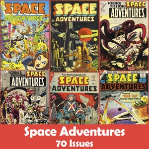 Space Adventures Comics Collection, 70 Issues CBR - Digital Download