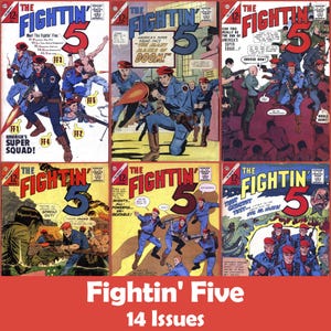Raccolta di fumetti Fightin' Five, 14 numeri CBR - Download digitale
