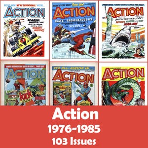 Action UK Comics Collection, 103 Issues CBR - Digital Download