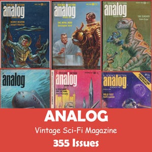 Analog, Sci-Fi Vintage Magazine Collection, 355 Issues CBZ, PDF - Digital Download