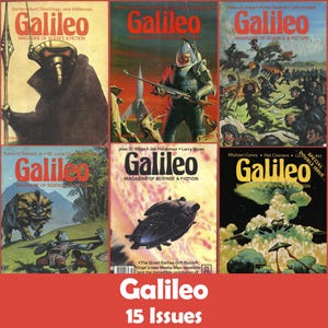 Galileo, Sci-Fi Vintage Magazine Collection, 15 Issues CBZ - Digital Download