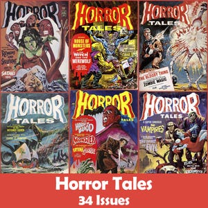 Horror Tales Comics Collection, 34 Issues CBR - Digital Download