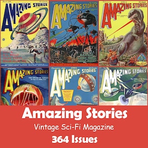 Amazing Stories Sci-fi Vintage Magazine Collection, 364 Issues CBZ - Digital Download