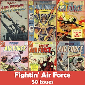 Fightin&#39; Air Force Comics Collection, 50 Issues CBR - Digital Download