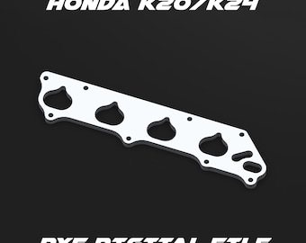 Honda K20/K24 engine intake flange .dxf digital file for laser cutting and custom fabrication