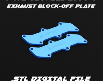 Ford XR6 Barra BA/BF/FG motoruitlaatblok verwijderd. STL digitaal bestand voor 3D-printen
