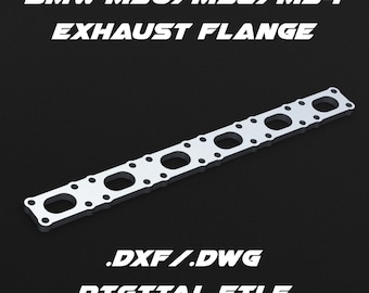 BMW M50/M52/M54 engine exhaust flange .dxf/.dwg digital file for laser cutting and custom fabrication