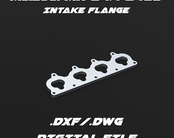Mazda Miata MX-5 1.6 engine intake flange .dxf/.dwg digital file for laser cutting and custom fabrication