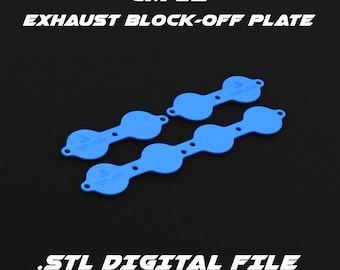 GM LS1/LS2/LS3/LS6/LS9 engine exhaust block off plate .stl digital file for 3d printing