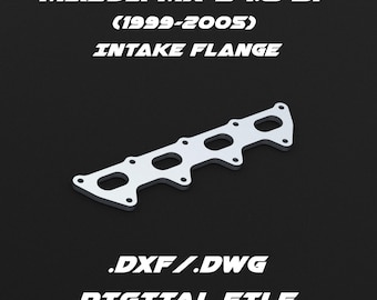 Mazda Miata MX-5 1.8 MK2 ('99-'05) BP engine intake flange .dxf/.dwg digital file for laser cutting and custom fabrication