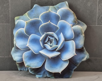 Succulent-shaped decorative pillow for spring plant decoration for the living room or bedroom