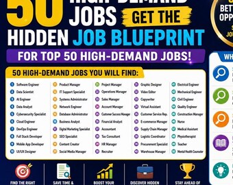 50 puestos de trabajo con alta demanda para búsquedas de empleos ocultos (Planes de trabajo)