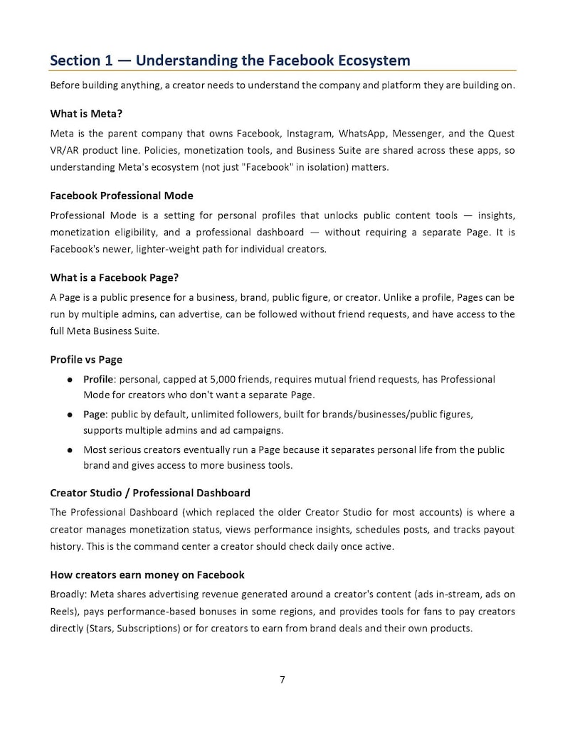 Guía para creadores de Facebook / Gana dinero con Facebook / Manual de monetización de Facebook / PDF digital / Formación para principiantes imagen 4