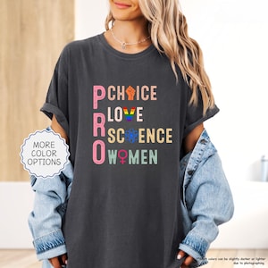 Comfort Colors Pro Choice Women Rights Shirt, Feminist Shirt, Women&#39;s Rights Shirt, Patriarchy Shirt, LGBTQ Shirt, Pride Shirt