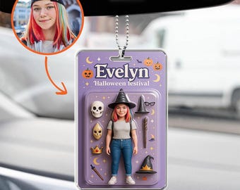 Custom Action Figure Portrait, Turn Your Photo into an Action Figure, Photo Custom Action Figure Acrylic Block, Car Ornament, Ornament