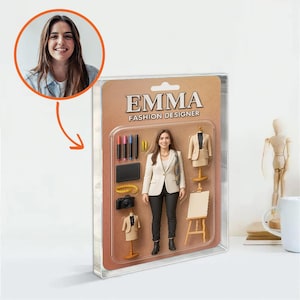 Custom Action Figure, Action Figure Photo, Photo Custom Action Figure Acrylic Block, Car Ornament, Ornament, Personalized Toy Box,Custom Art