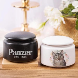 Personalized Pet Urns for Dogs Cats, Custom Dog Paw Urn with Name&Date, Modern Dog Ashes Cremation Urn, Pet Dog Memorial Gift, Dog Loss Gift