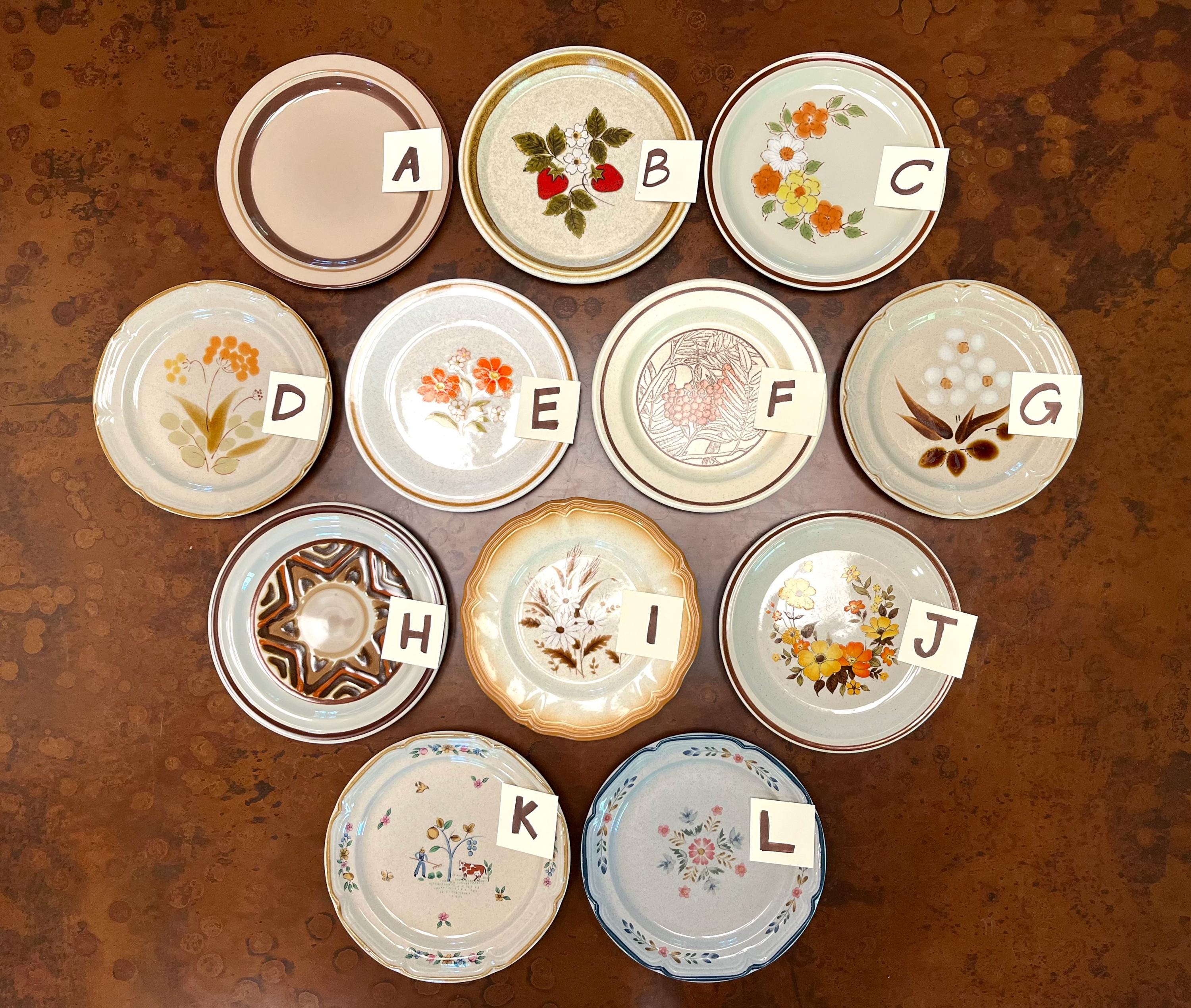 Vintage Mismatched MCM Dessert and Appetizer Plates - Create Your Own Set