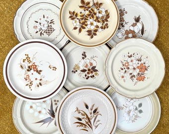 Crown Lynn | Pioneer Stoneware | Dinner Plates | Side Plates