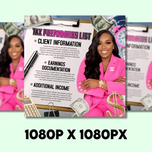 Tax Prep Service Flyer, Tax Preparation Flyer, Accounting Flyer, Tax Consultant Marketing Template, Tax Flyer for Tax Season, DIY in Canva