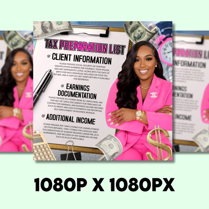 Tax Prep Service Flyer, Tax Preparation Flyer, Accounting Flyer, Tax Consultant Marketing Template, Tax Flyer for Tax Season, DIY in Canva