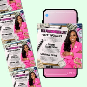 Tax Prep Service Flyer, Tax Preparation Flyer, Accounting Flyer, Tax Consultant Marketing Template, Tax Flyer for Tax Season, DIY in Canva