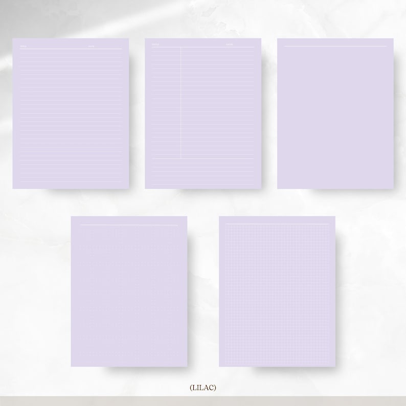 Digital Notebook Paper | Note Taking Templates |pastel Digital Pages ...