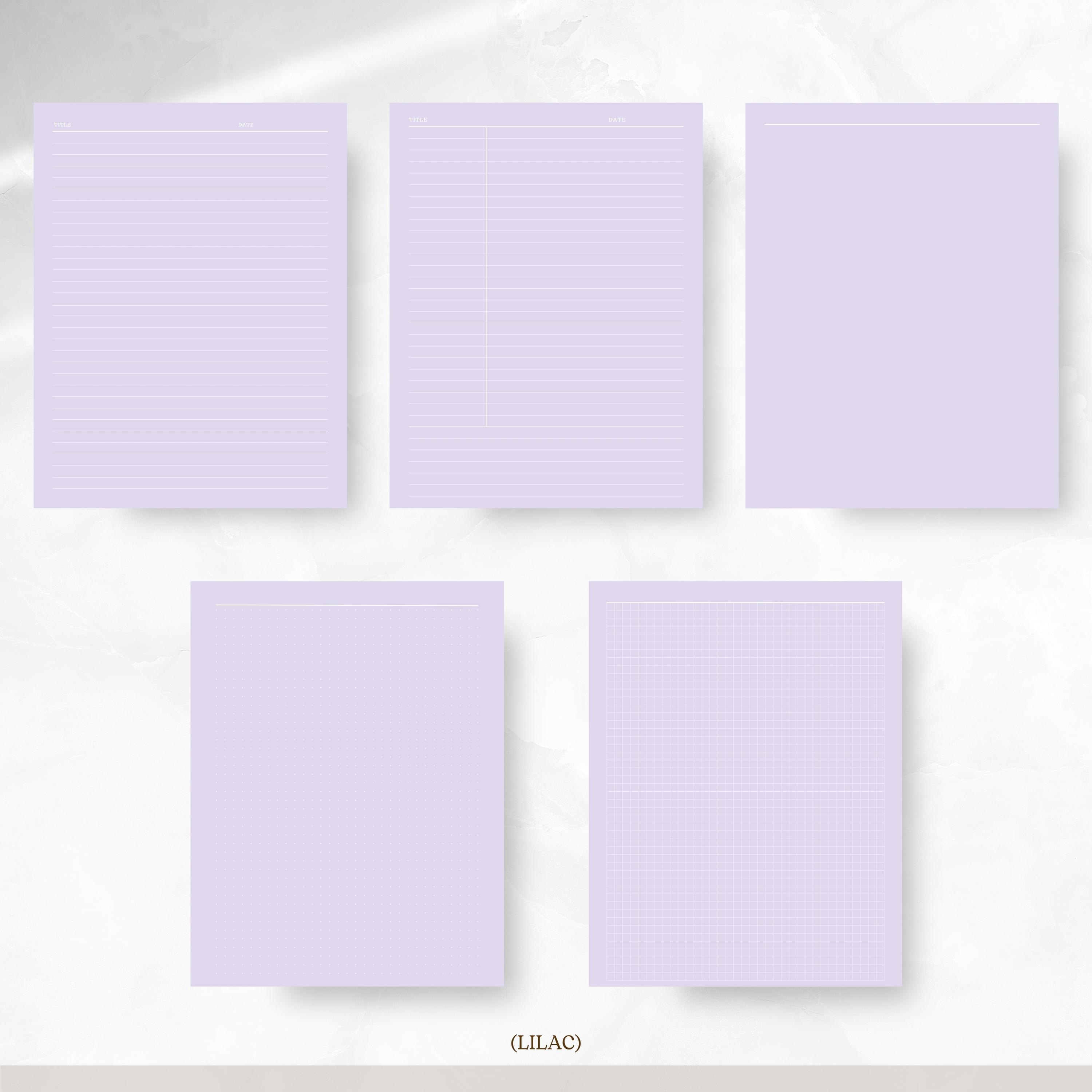 Digital Notebook Paper | Note Taking Templates |pastel Digital Pages ...