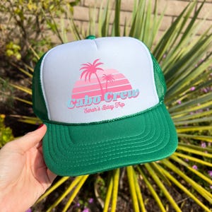 Custom Birthday Trucker Hat: Trendy Beach Party Favor Cabo