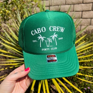 Custom Trucker Hat  Birthday Beach Trendy Birthday Group Hats, Gift Birthday Party Favor, Birthday Crew, Trendy Cabo Crew Personalize Hat