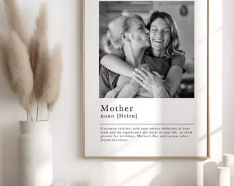 Custom Mother Definition Print | Personalised Gift For Mum | Mum Birthday Print | Gift From Kids