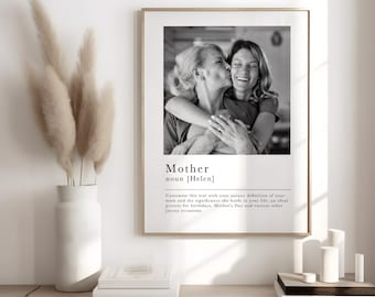 Personalised Mum Definition Photo Print - Your Own Words | Gift for Mum