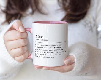 Mama Definition Tasse | Lustiges Mutter Geschenk | Personalisierte Mama Kaffeetasse | Geschenk für Mama von Kindern | Weihnachtsgeschenk für Mama