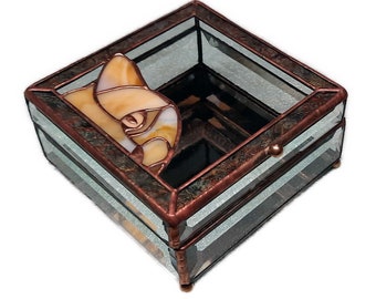 The Curious Tabby Cat Crystal Box