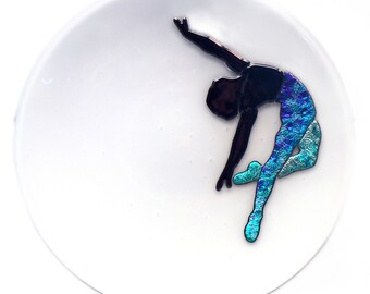 Fused Male Dancer Plate - Le Corsaire