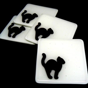 Black and White Cat Coasters