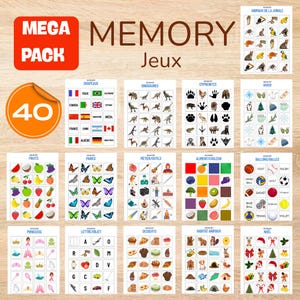 Pacote Mega Memória Infantil – 40 jogos para imprimir | Temas variados e níveis progressivos | Aprenda se divertindo | Memória, lógica, aprendizado