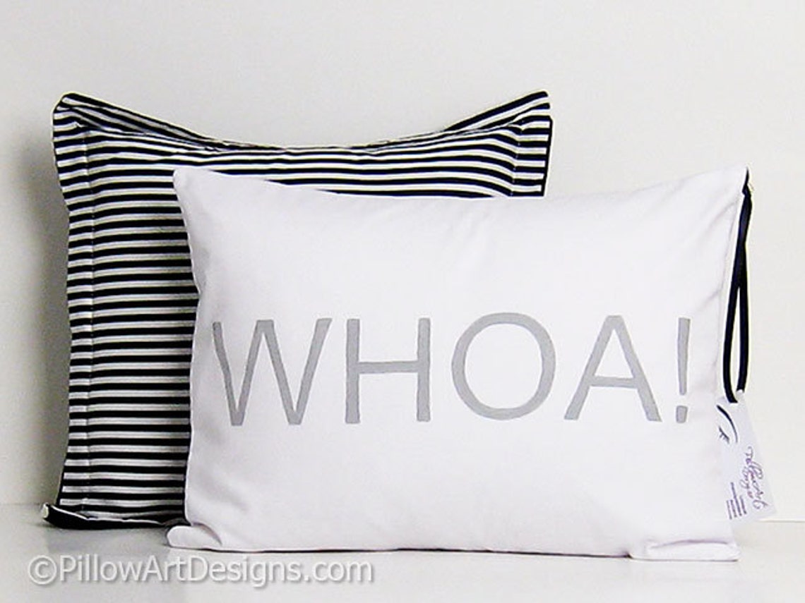 White Rectangle Pillow With Word 12 X 16 Ready to Ship Hand Etsy