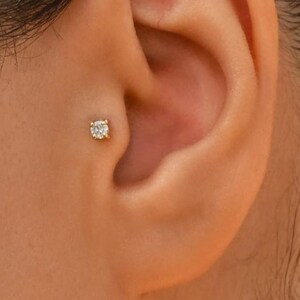 Zirkon Stone Piercing for Tragus, Helix, Cartilage, and Conch