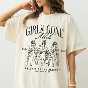 Girls Gone Mild Bachelorette Comfort Colors Group Matching Shirt Spa Bachelorette Party Custom Girls Gone Mild Birthday Weekend Shirt