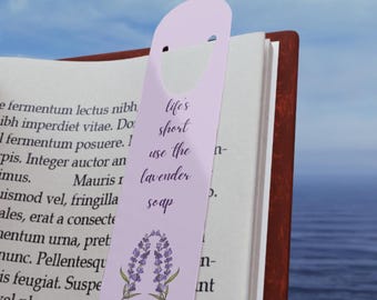 Segnalibro Trono di Vetro, Aelin Galathynius, La vita è breve usa il sapone alla lavanda