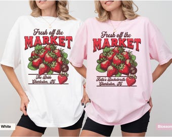 Custom Bachelorette Party Shirt, Fresh Off the Market Farmers Market Tee