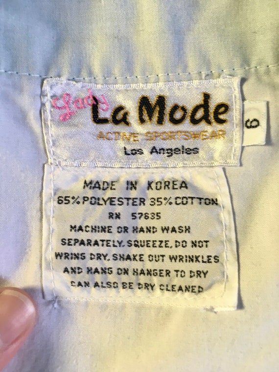 green shorts 1980s/1990s " Lady La Mode " - image 3