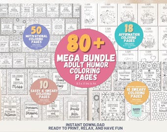 Sarcastic Coloring Pages Adult Humor Coloring Pages with Swear Words Mandala Stress Relief Coloring Workbook Pages