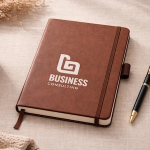 Personalized Custom Logo Notebook Personal Journal Professional Gift Custom Company Logo Lined notebook Monogram Journal Personal Logo
